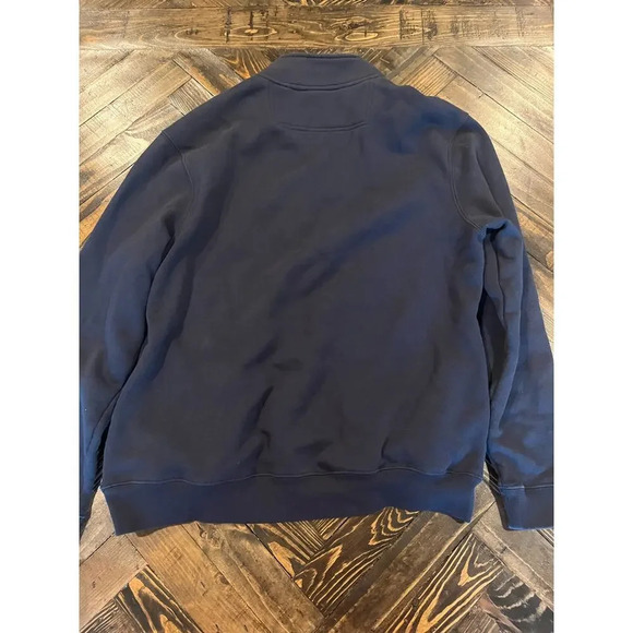 Jachs New York Men Large Blue Zip up Pullover Academia Gorp Core Preppy Grandpa - Picture 4 of 13